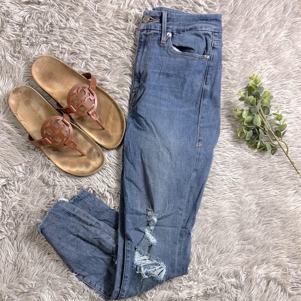Good American distressed  Skinny ankle Jeans size 4/27
